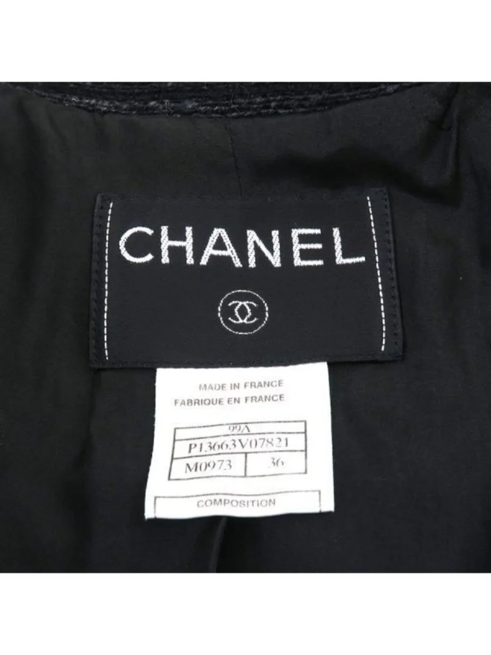 Chanel Jacket B Black